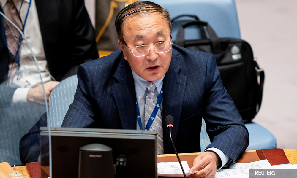 China's UN ambassador slams 'empty slogans' at COP26