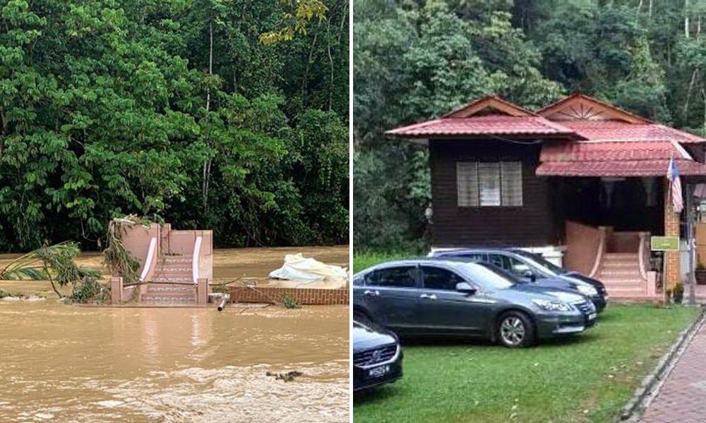 Rumah pusaka tinggal tangga selepas dihanyutkan banjir