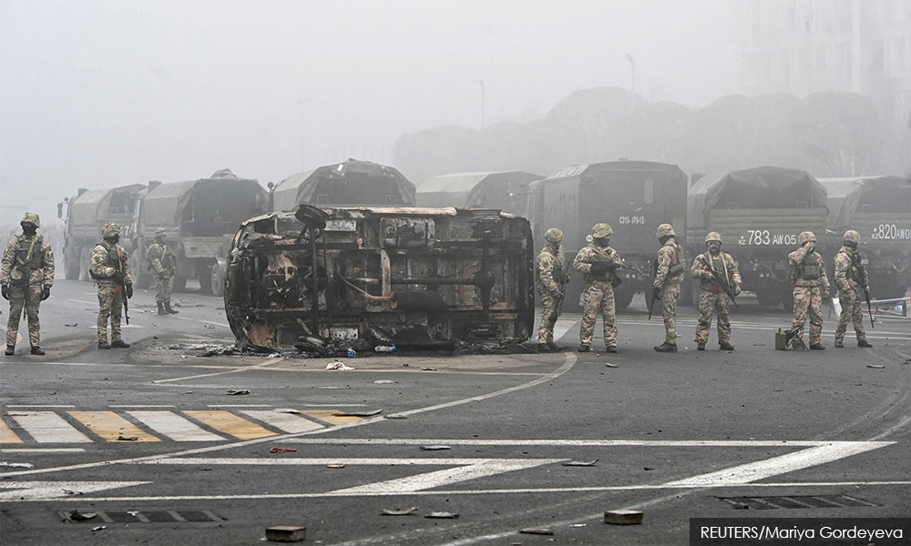 Russia sends troops to put down deadly Kazakh uprising