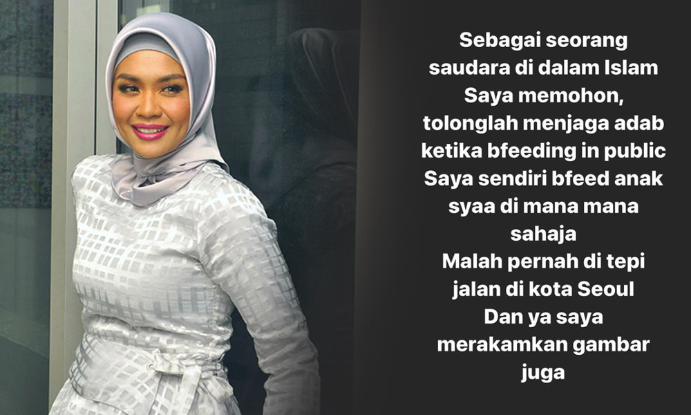 Menyusukan anak di tempat awam tolong jaga adab, aurat - Liza Hanim