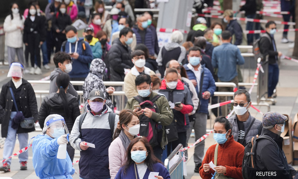 Hong Kong's 'zero-Covid' success now worsens strains of Omicron spike