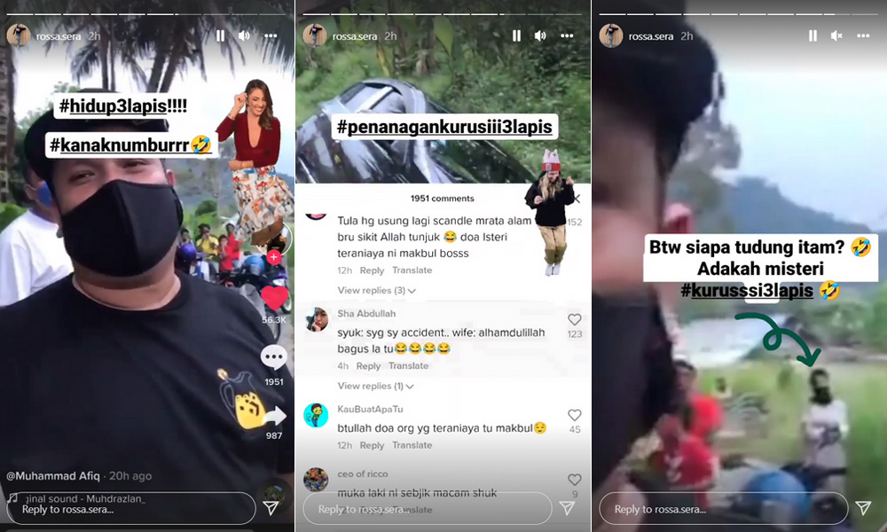 Isteri Shuk tanya: Siapa wanita bertudung hitam?