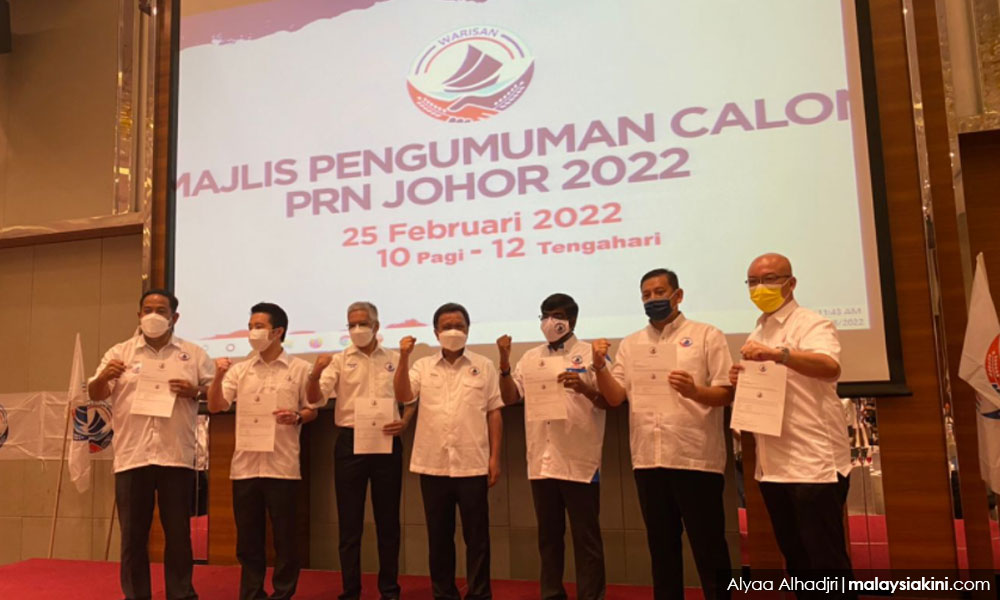 Warisan to field six candidates in Johor, challenge five Harapan seats