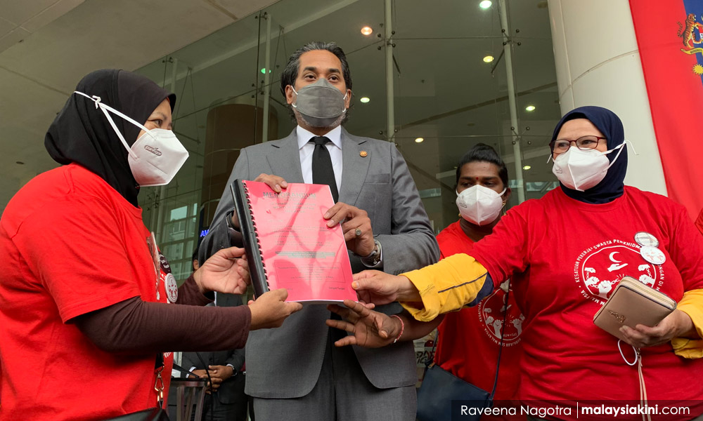 Meeting Khairy caps hospital cleaners' Penang-Putrajaya bike convoy
