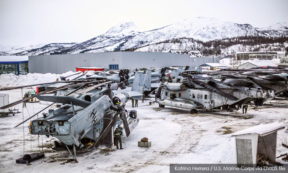 US military aircraft crashes in Arctic Norway, 4 onboard
