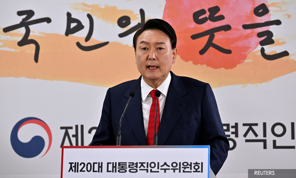 S Korea's Yoon says he will move presidential office to defence ministry