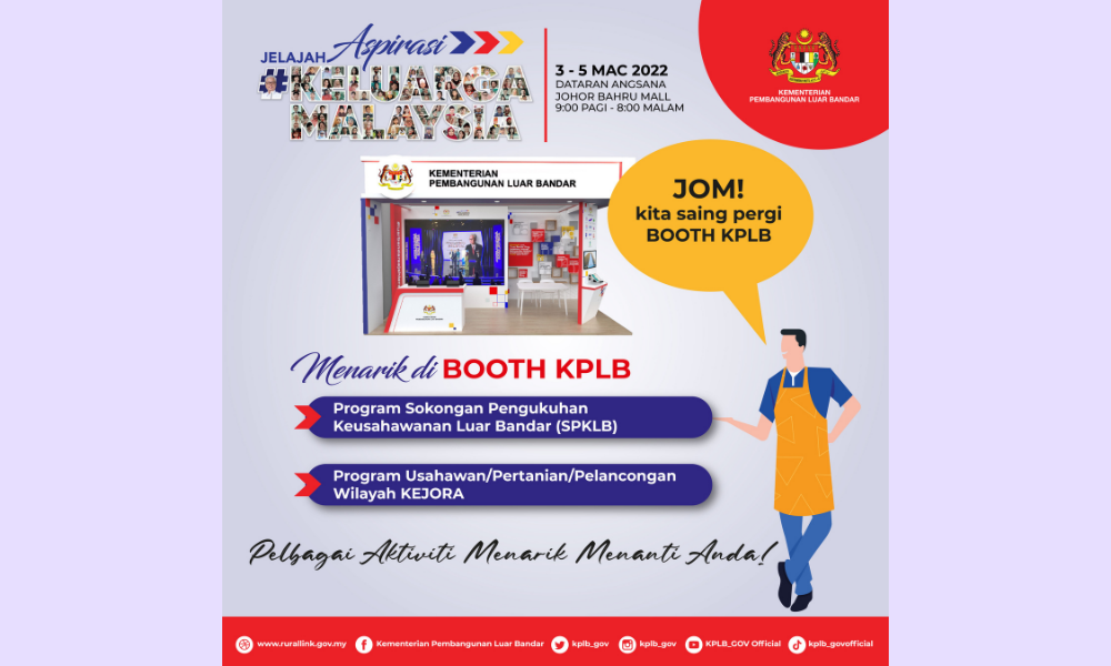 Pembukaan kaunter perkhidmatan KPLB di Program Jelajah Aspirasi Keluarga Malaysia