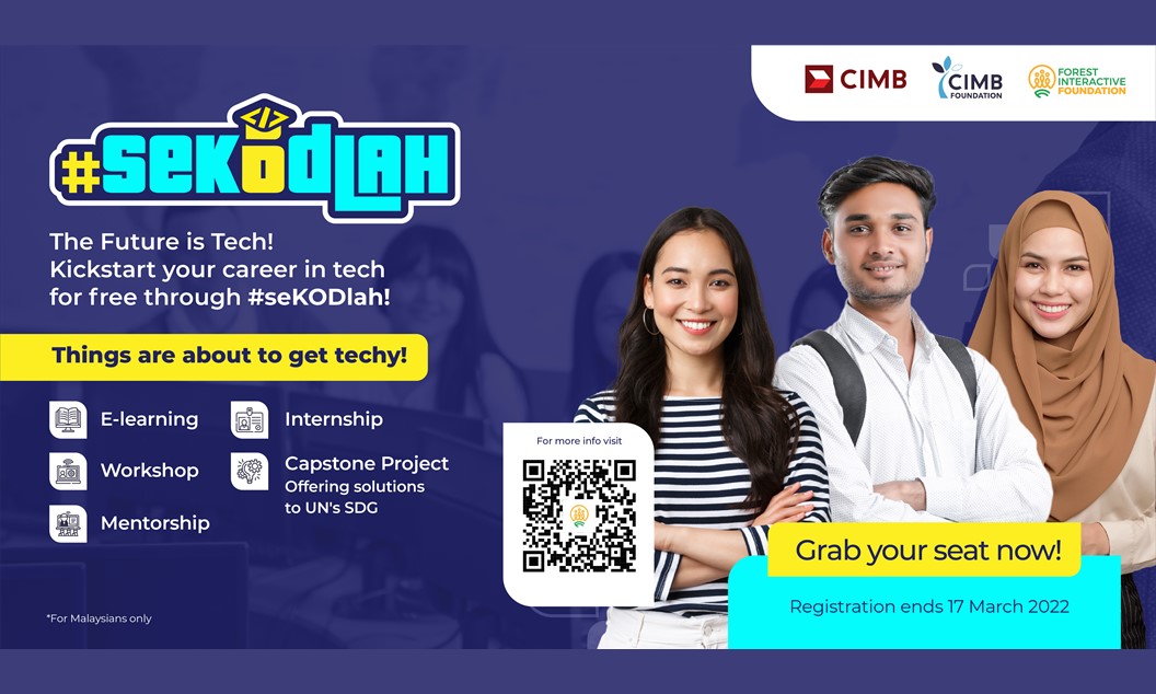 Jump start your career in tech with #seKODlah: Register for free today!