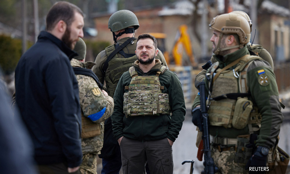 Ukraine's Zelenskiy demands world hold Russia accountable for 'war crimes'