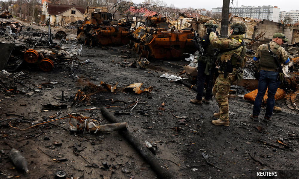 In Ukrainian street, corpse with hands bound and bullet wound to the head