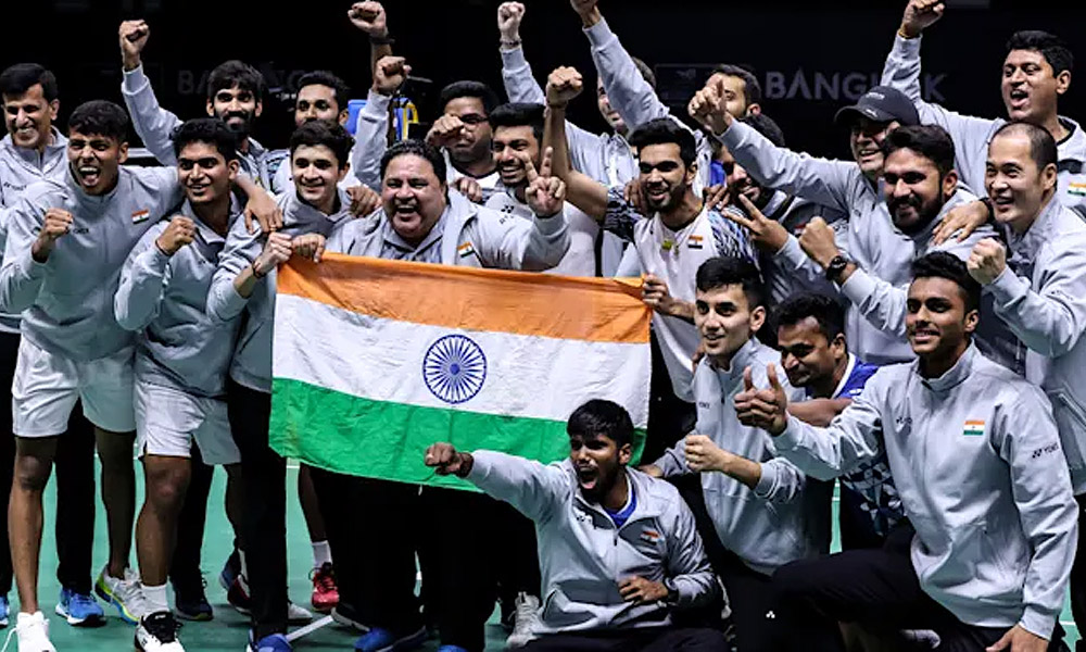 India caps fairytale run to emerge as Thomas Cup champions