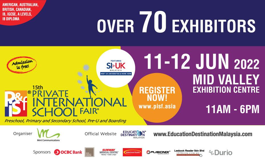 The Private & International School Fair is back in Kuala Lumpur!