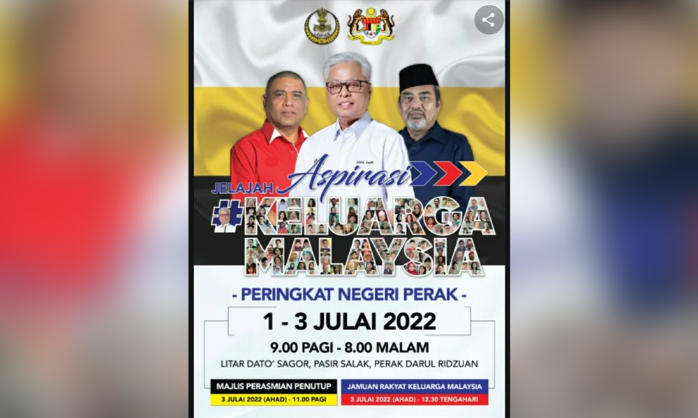 Tajuddin to host ‘kenduri’ for PM at Zahid's doorstep