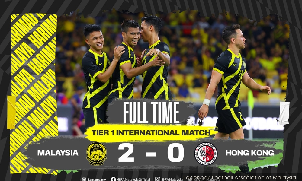 Harimau Malaya tundukkan Hong Kong 2-0