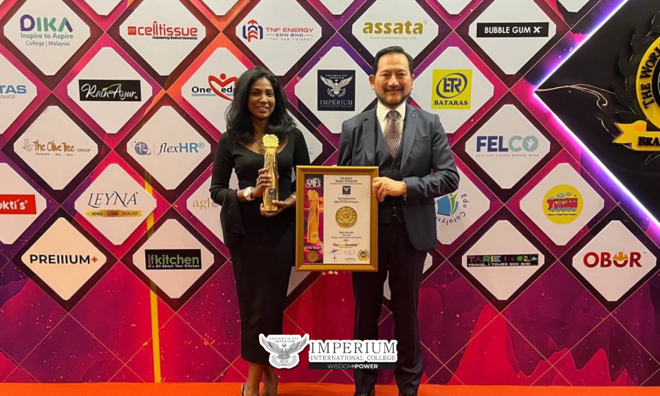 Imperium International College wins The BrandLaureate’s SMEs Best Brands Award in education