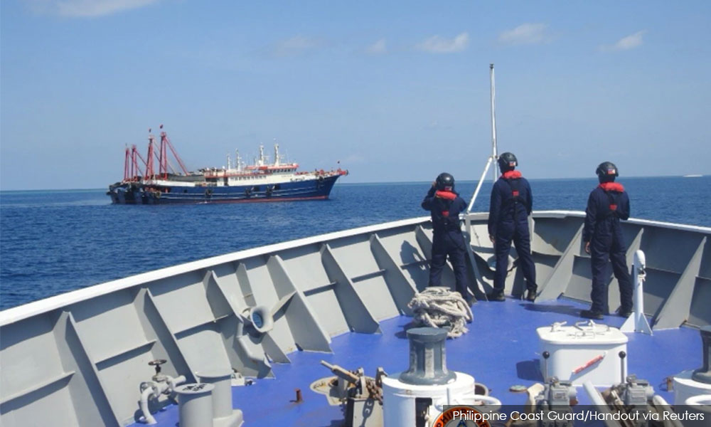Philippines protests China's 'illegal' acts in disputed South China Sea atoll