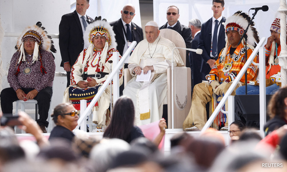 Pope apologises for 'deplorable evil' of Canadian indigenous schools