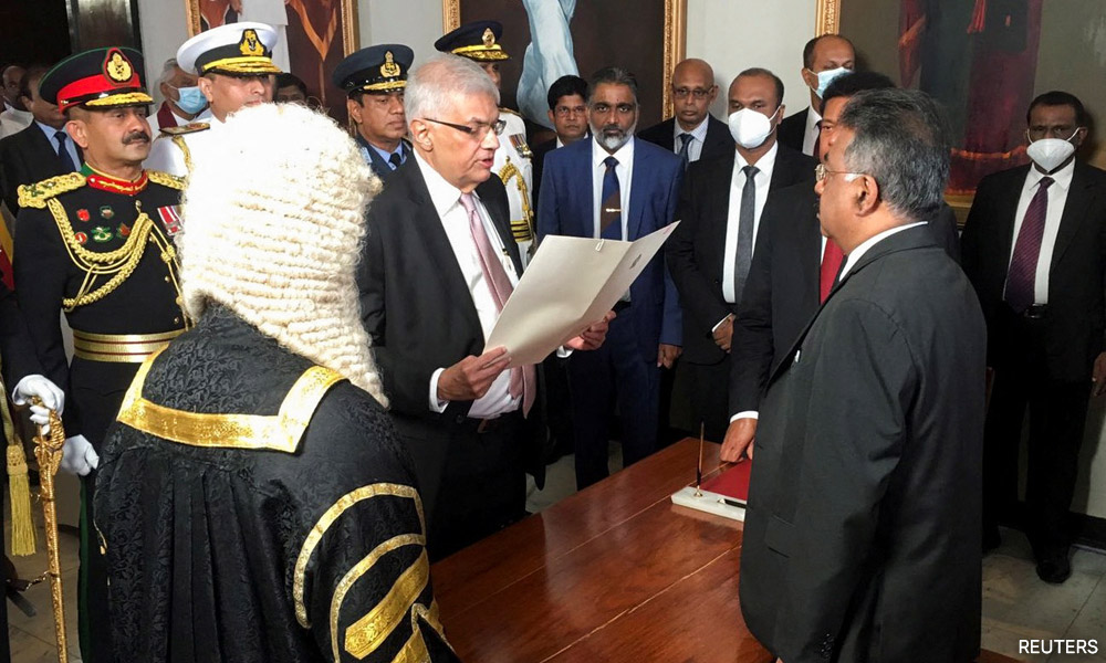 Sri Lanka swears in new president amid worst economic crisis in decades