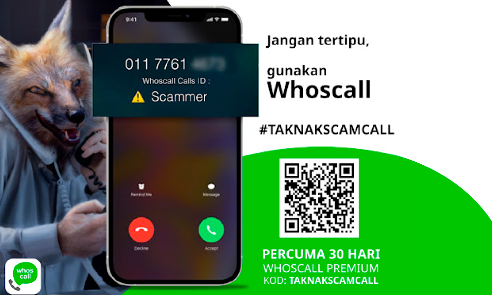 Whoscall: Melindungi daripada panggilan palsu