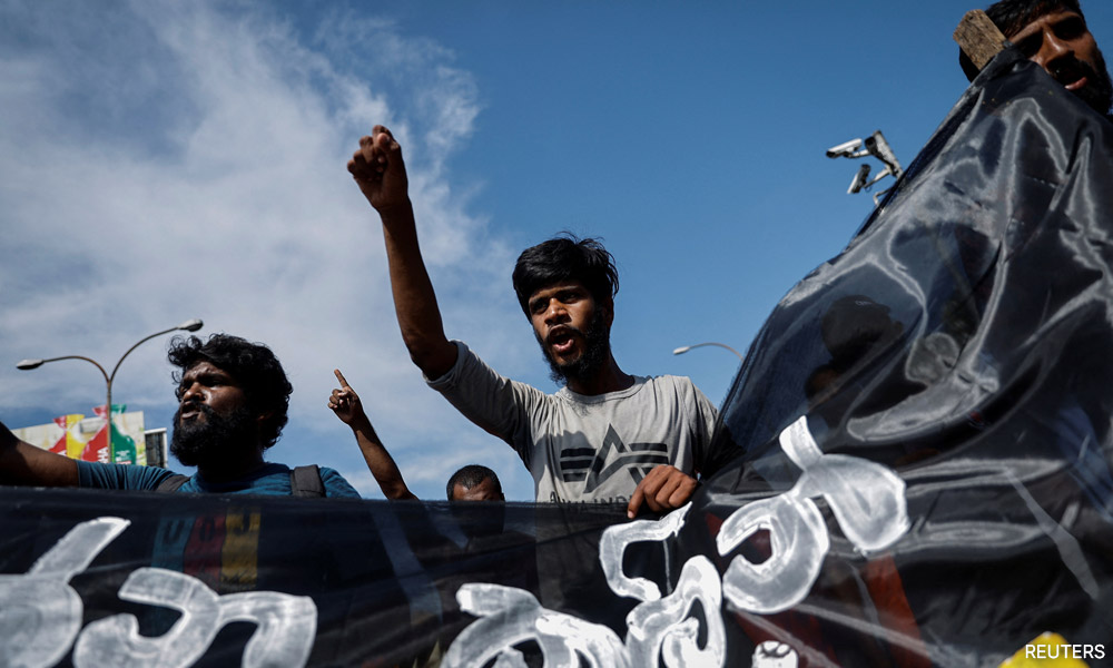 Sri Lanka's Parliament votes for new president as protesters wait