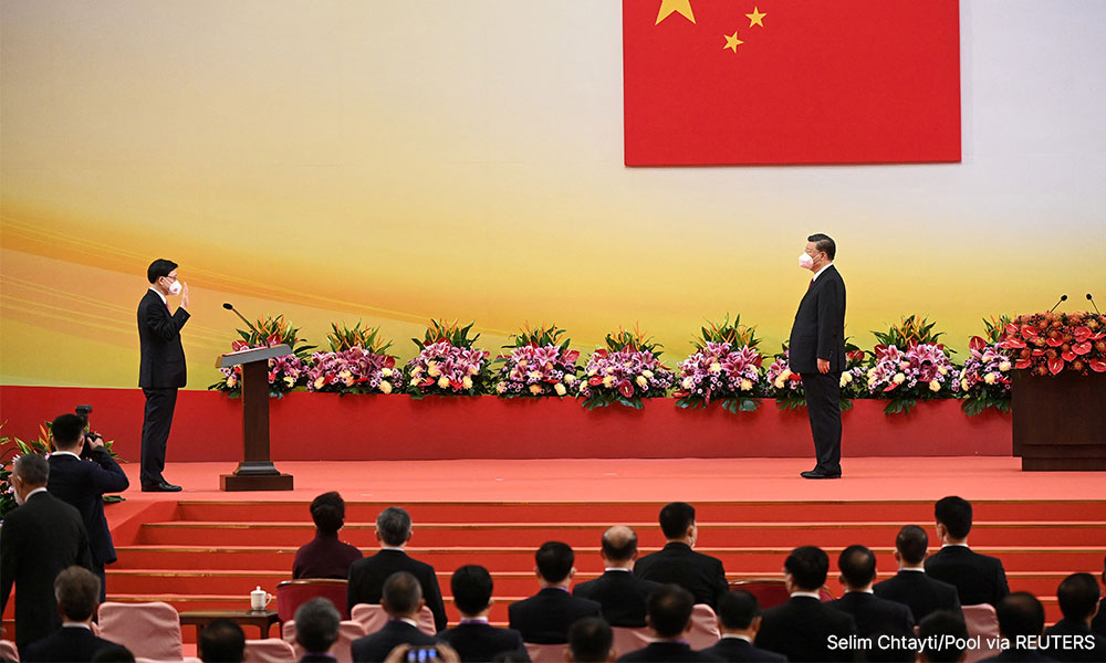 Hong Kong's new leader says rule of law fundamental value for city