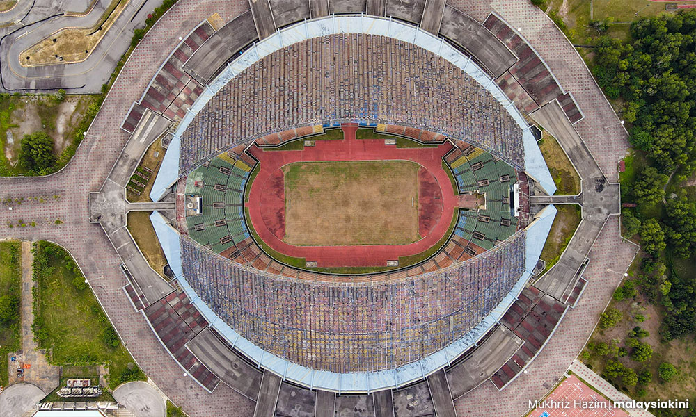 Lebih 45 peratus Stadium Shah Alam telah dirobohkan