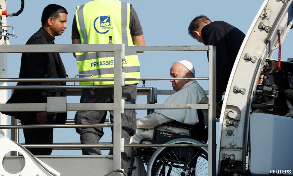 Pope Francis leaves Rome for Canada apology tour