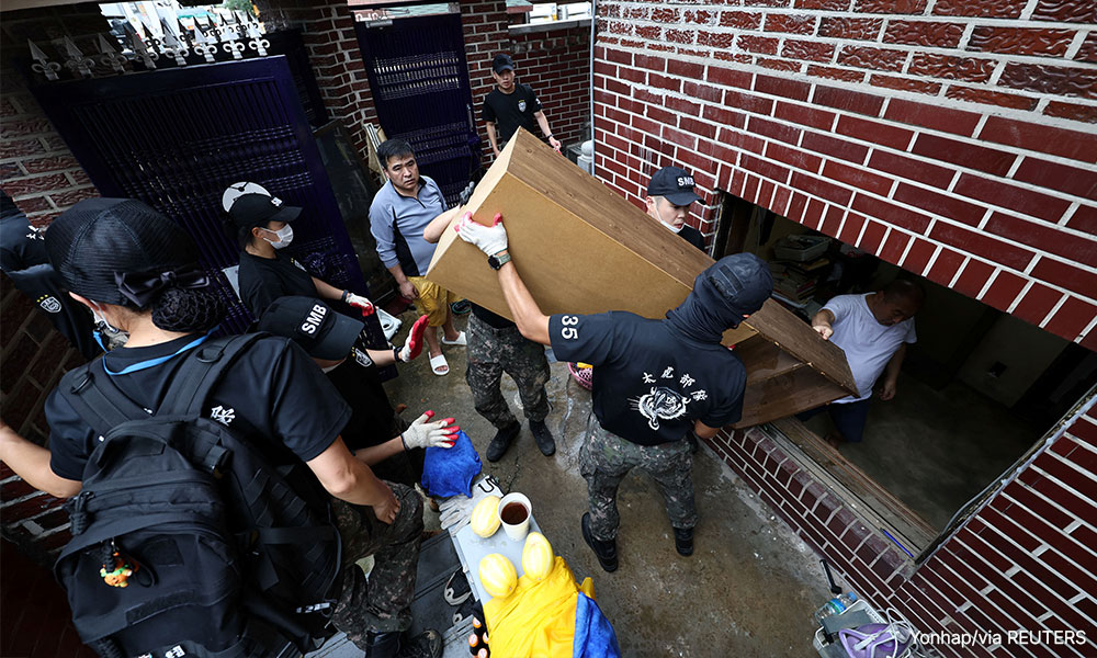 Like a scene from 'Parasite': Floods lay bare social disparity in South Korea