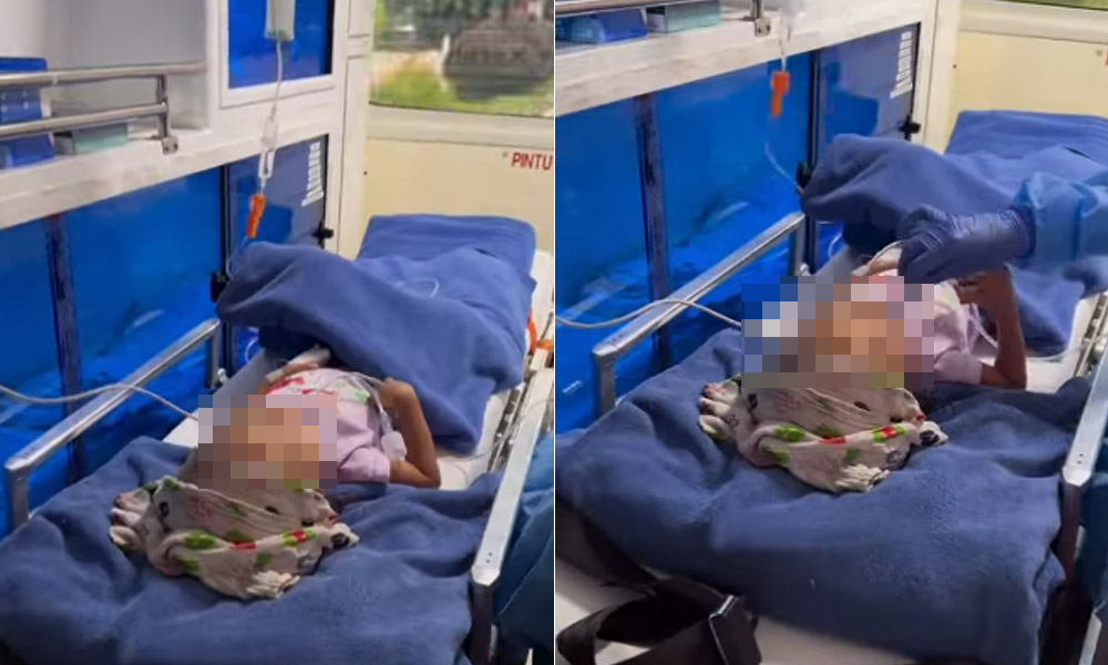'Satu badan penuh wayar dah anak mama ni'