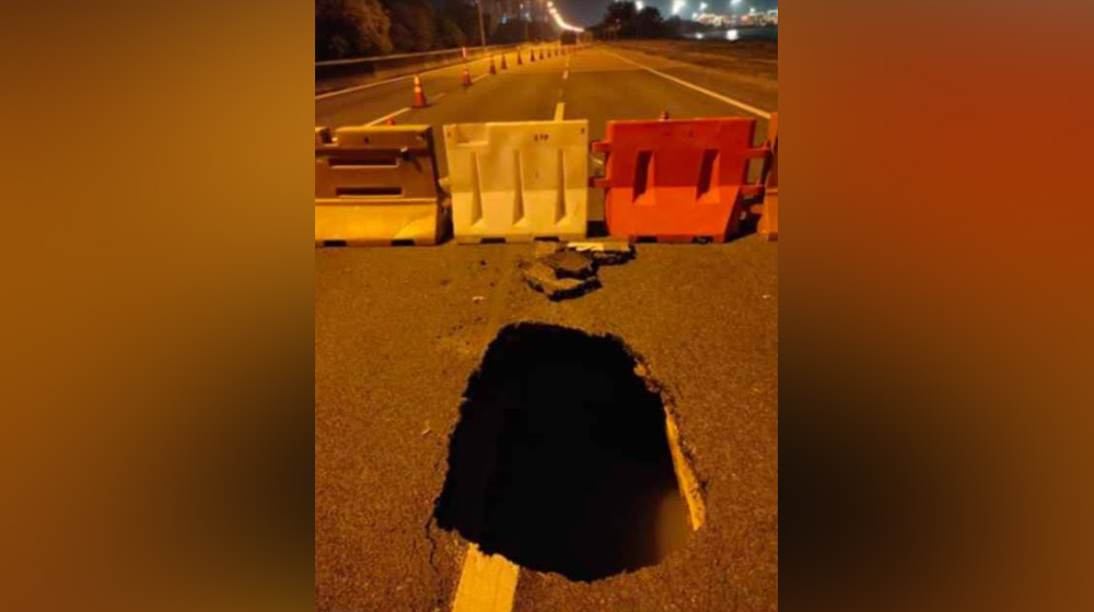 'Crack on Butterworth highway turned into sinkhole due to heavy traffic'