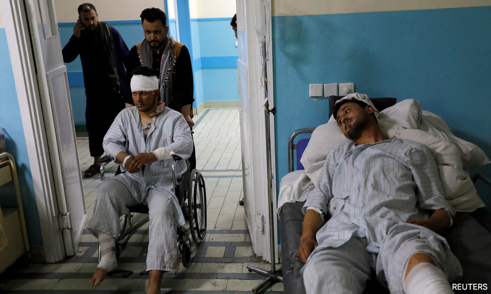 Two Russian embassy staff killed in suicide bomb blast in Kabul