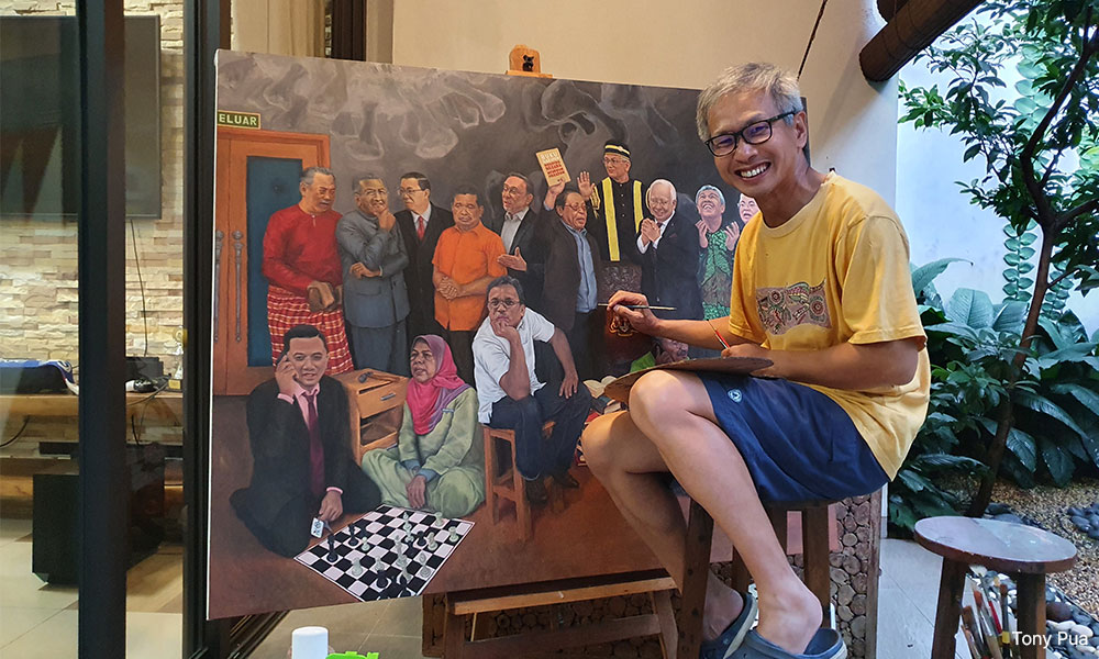DAP's Tony Pua talks about his first love, painting