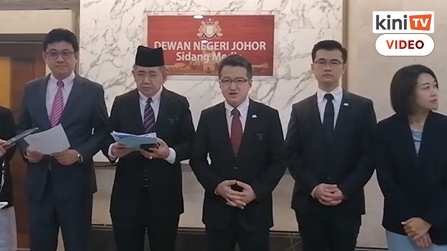 [Full video] Johor Harapan assemblypersons hold press conference regarding state assembly one-day session