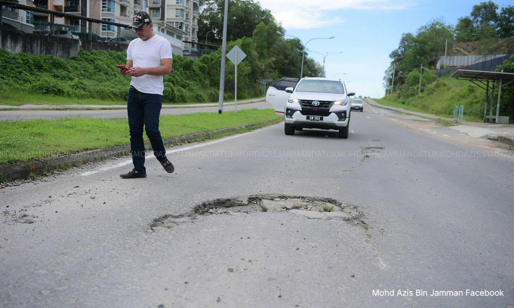 叹沙巴道路烂如月球表面,议员讥“适合宇航员训练”