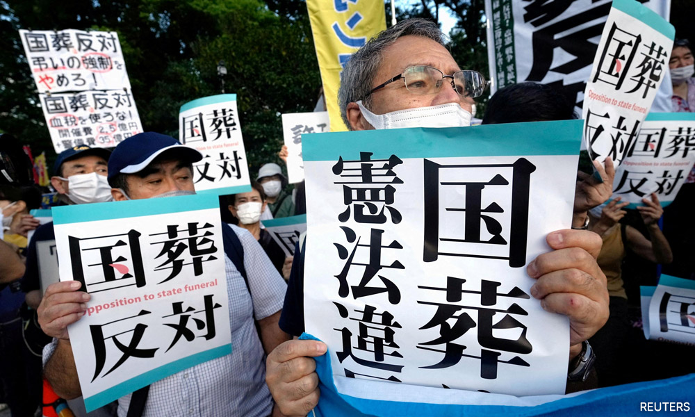 Japan's funeral for divisive slain PM Shinzo Abe fuels backlash
