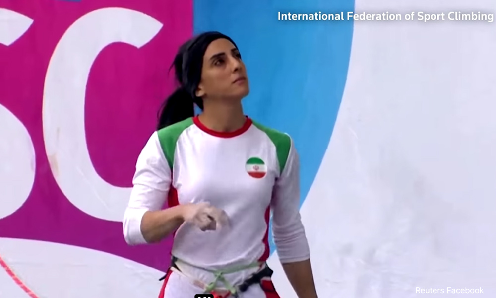 Iranian climber returns from Asian tournament amid veil controversy