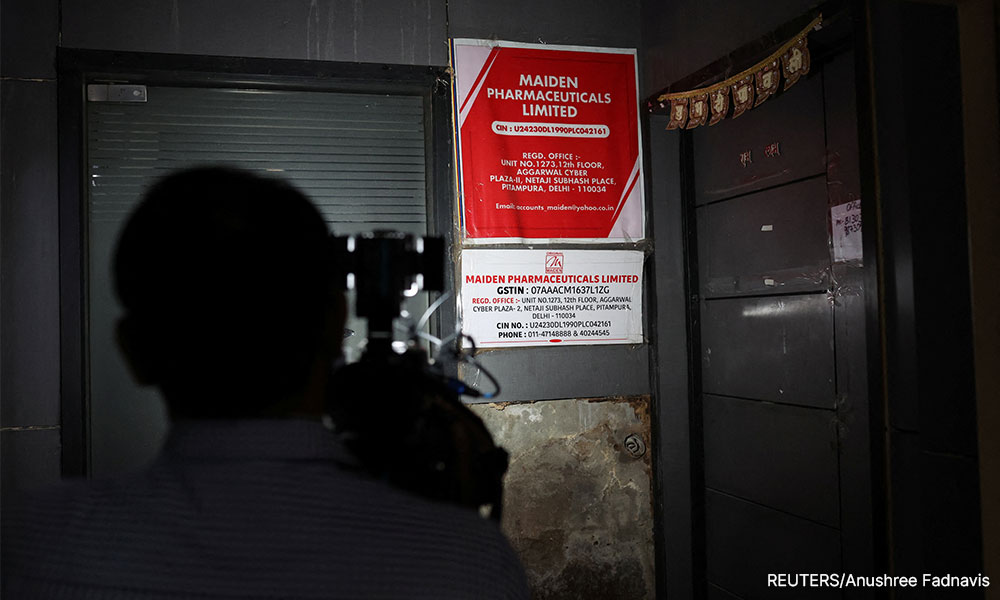 India tests samples of cough syrup linked to deaths of children in Gambia