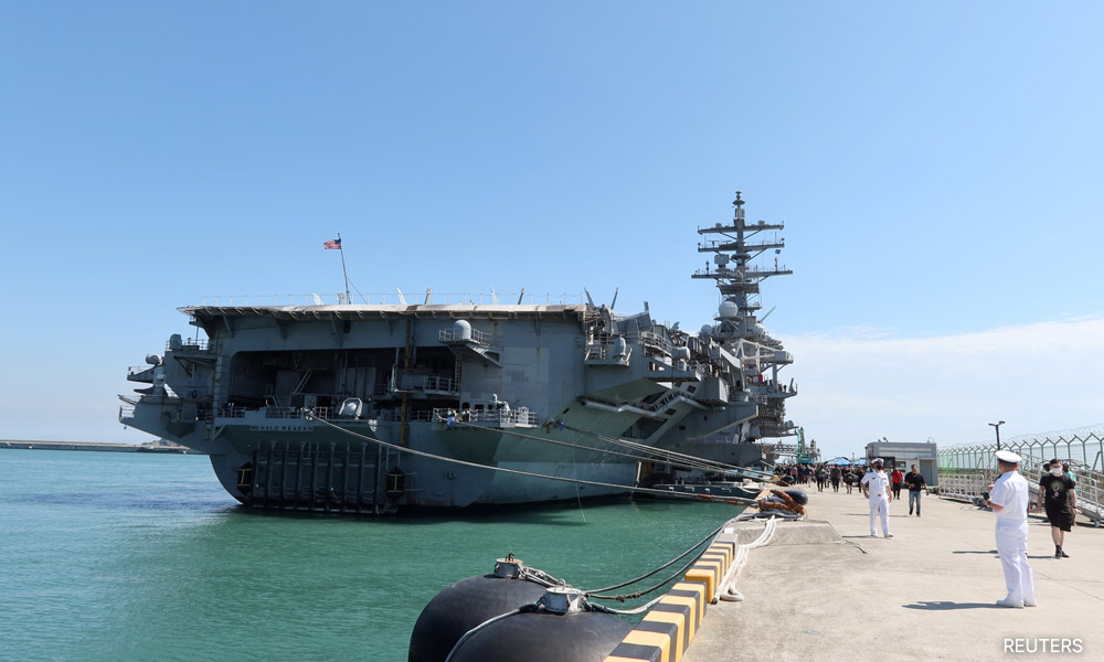 South Korea, US stage drills with aircraft carrier after North Korean missile launches