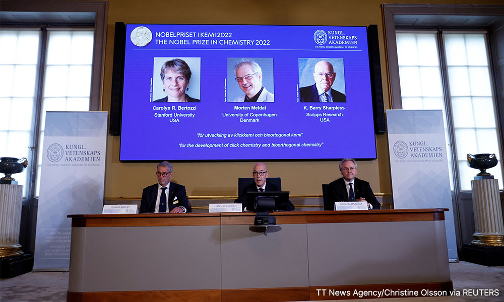Nobel Prize Goes To Pioneers Of Lego like click Chemistry 