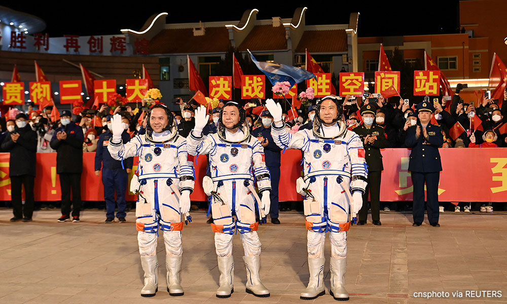 Chinese astronauts ascend 'Celestial Palace' in historic space mission