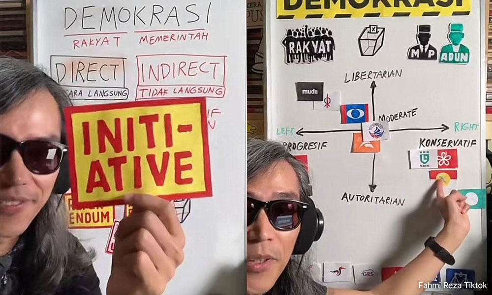 Fahmi Reza teaches democracy on TikTok