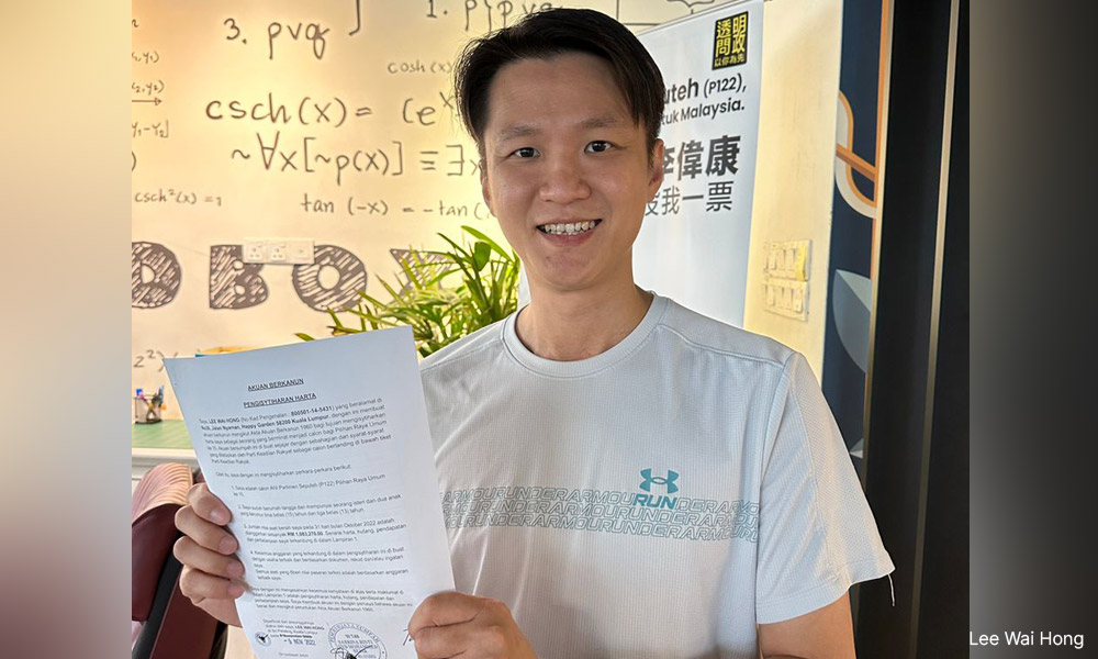 李伟康公布财产，吁其他士布爹候选人效仿