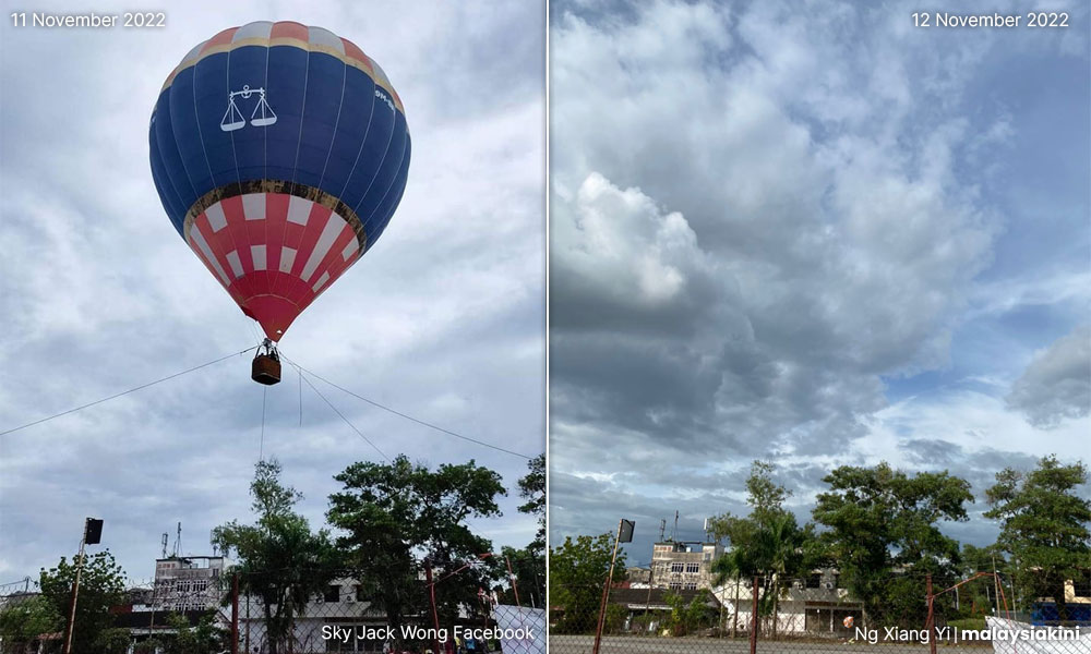 Belon udara panas BN tak sempat terbang lama