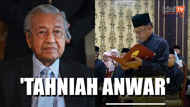 'Selamat maju jaya' - Dr M ucap tahniah kepada Anwar