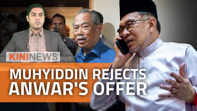 #KiniNews: Anwar announces two-thirds majority, Muhyiddin rejects unity govt offer