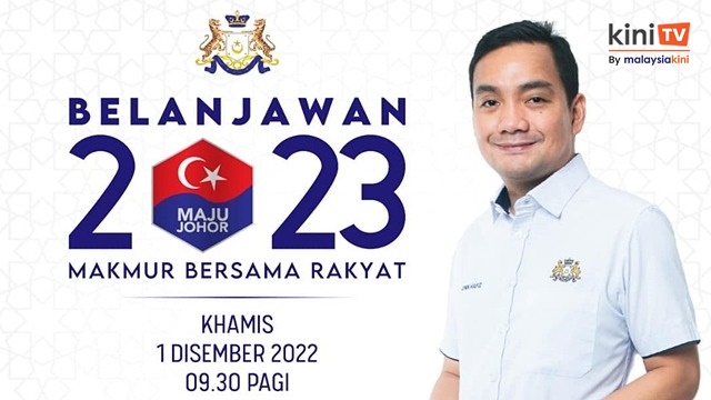 [Siaran semula] Pembentangan Belanjawan Johor 2023 oleh MB Johor Onn Hafiz Ghazi