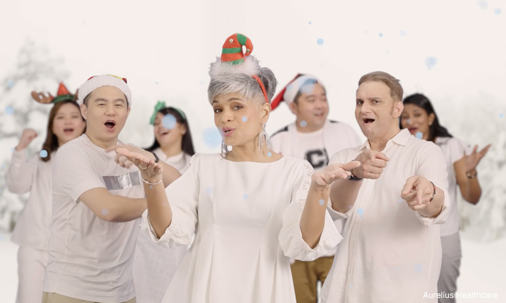 Christmas cheer as Jaclyn Victor and Douglas Lim team up for mash-up