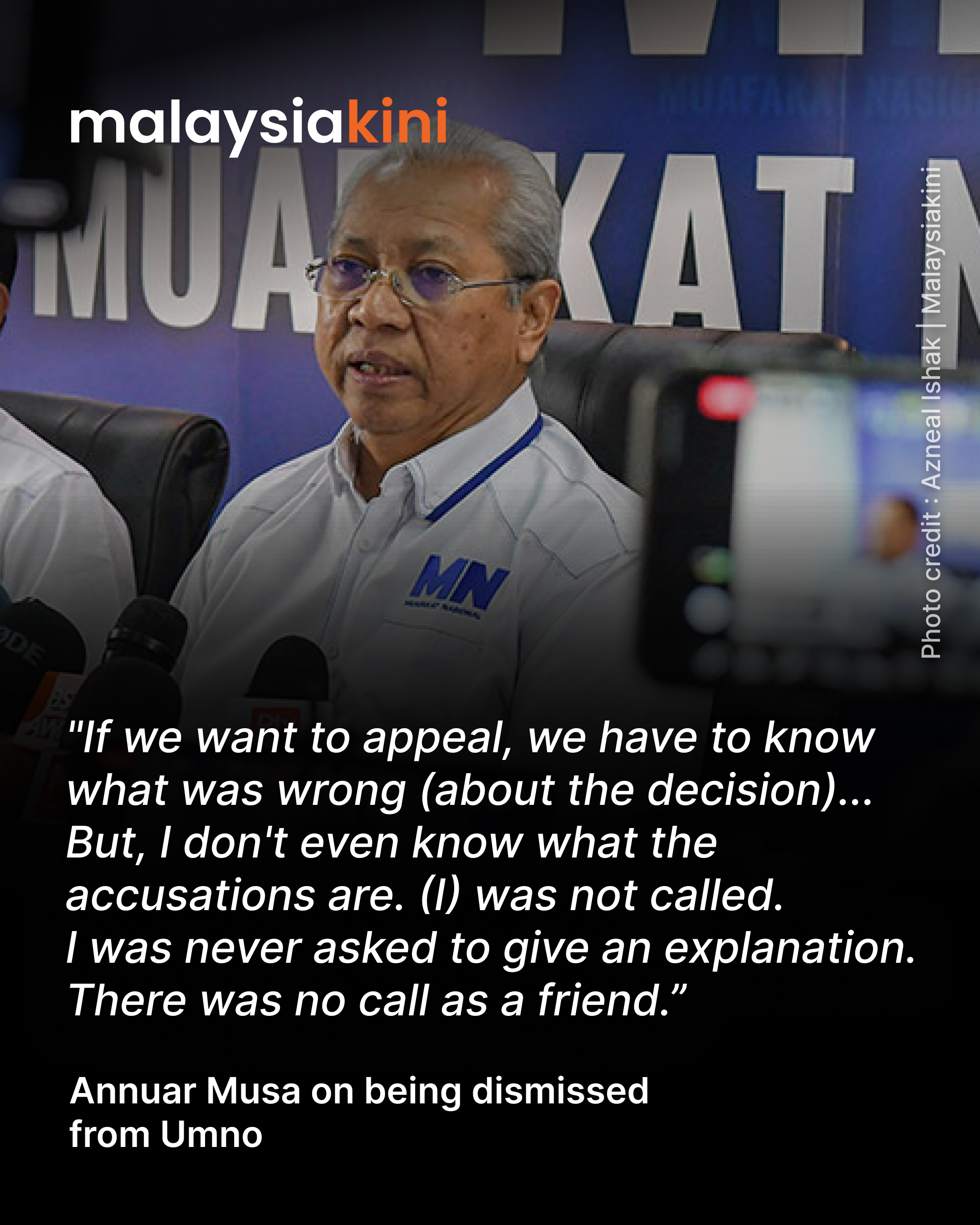 Annuar won't appeal sacking from Umno