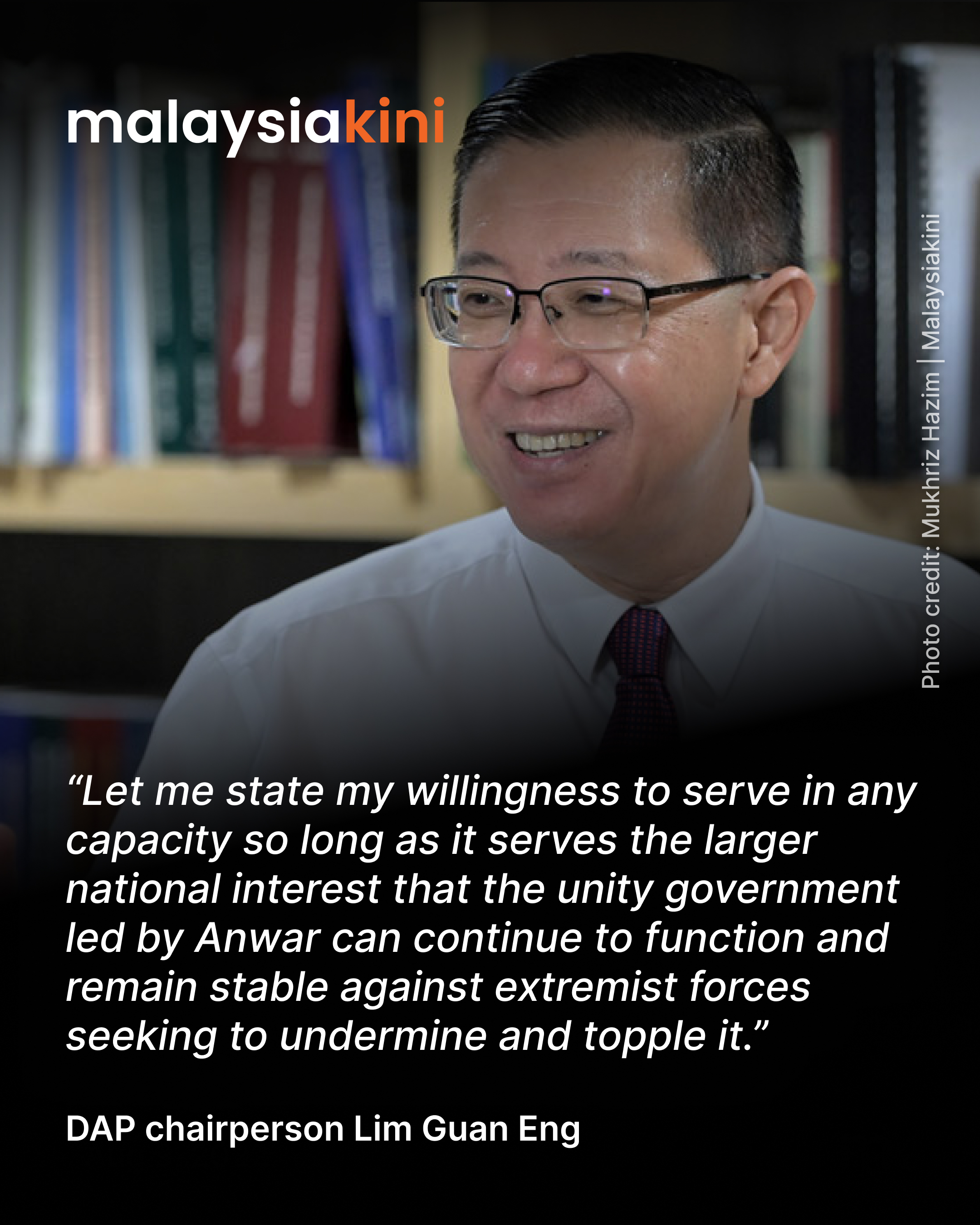 Guan Eng: I'm willing to serve in any capacity
