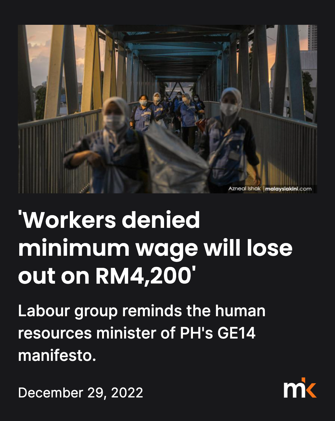 'Workers denied minimum wage will lose out on RM4,200' - Labour group